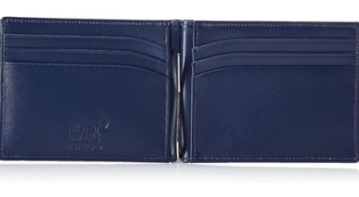 Montblanc Card Holder Meisterstuck Leather Wallet 6cc with Money