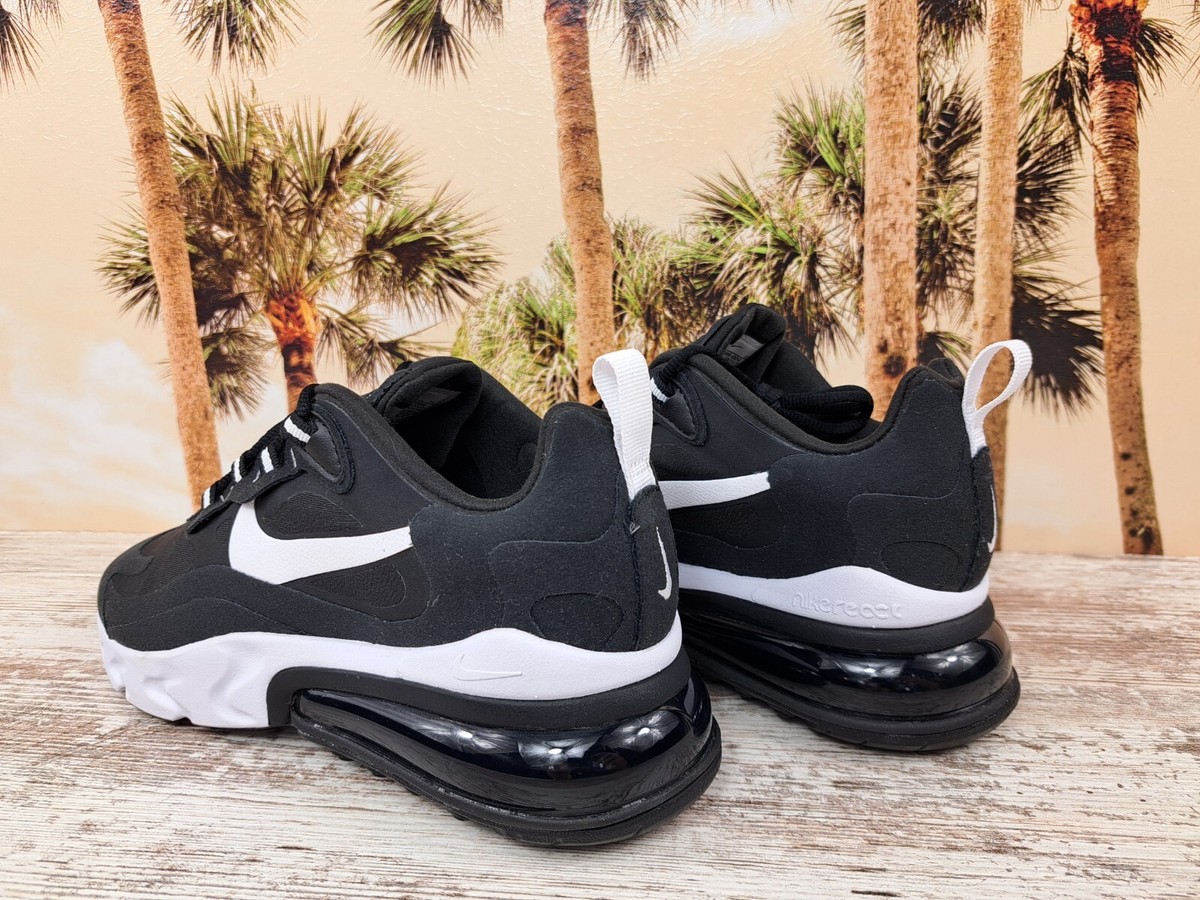 Nike Air Max 270 React Running Shoes Black White CI3866-004 Mens Size 9.5 Nike Air Max 270 React Men main image 4