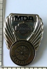 2004 Harley Davidson MDA Muscular Dystrophy Pin Motorcycle Charity Ride Biker
