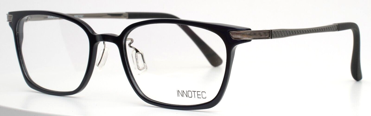 額縁 AYK/ A3size order made INNOTEC by OGI Emery 5291 Navy Unisex Rectangle Eyeglasses