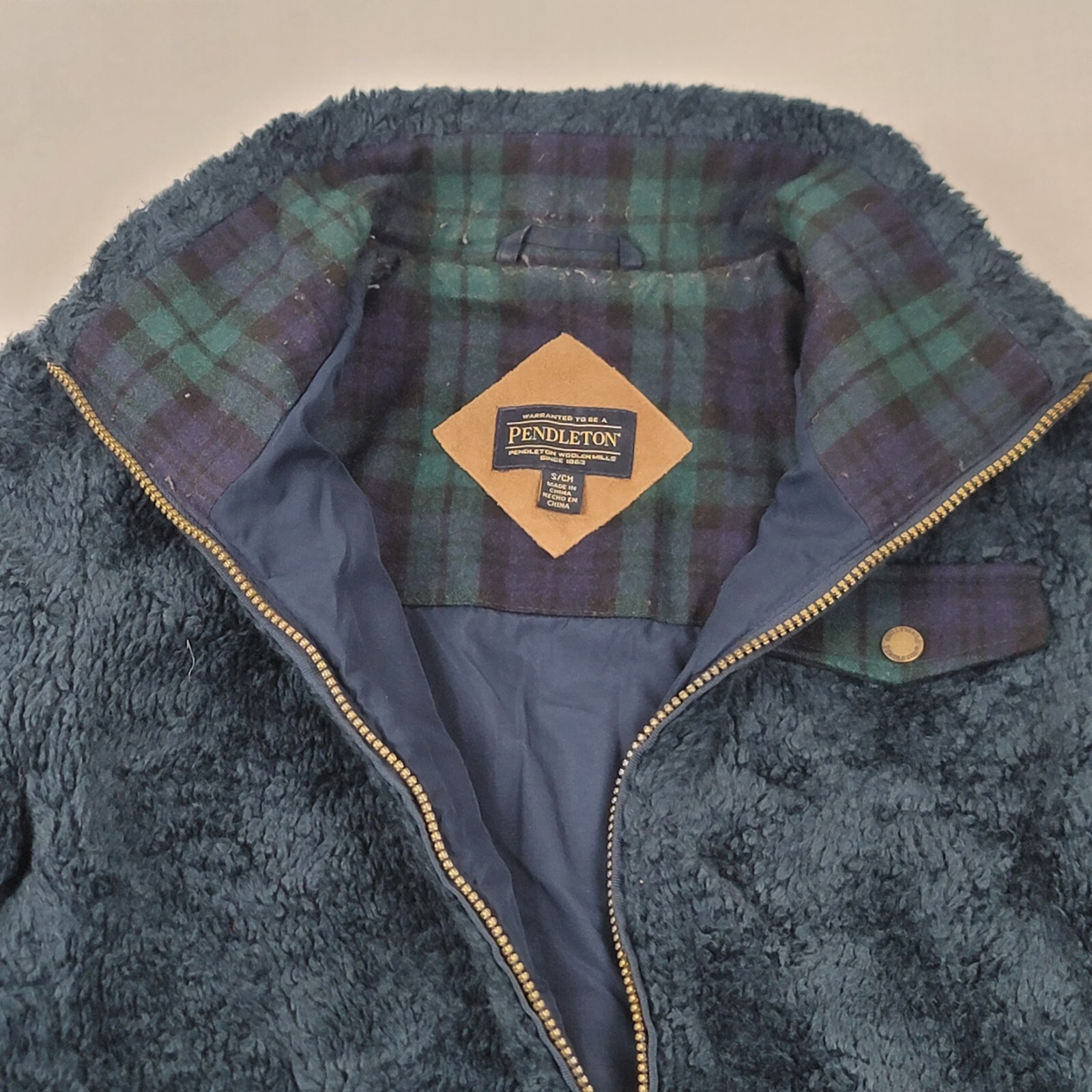 Pendleton Jacket Womens Small Midnight Blue Fleec… - image 10