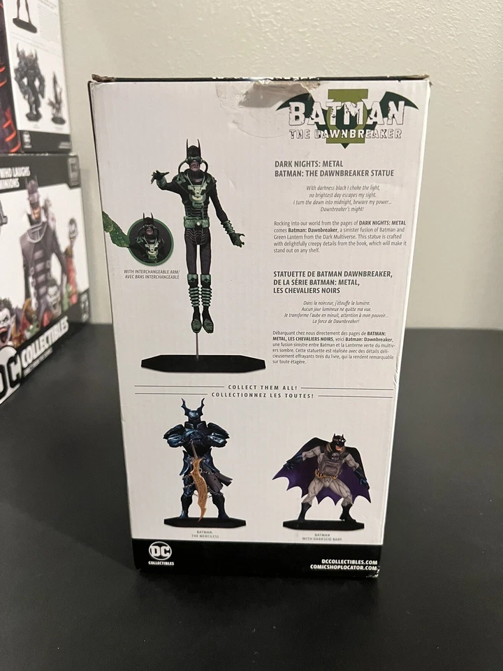 BATMAN: EL AMANECER CABALLEROS OSCUROS: METAL DC COLECCIONABLES ESTATUA 9"/5000 Foto 2 de 2
