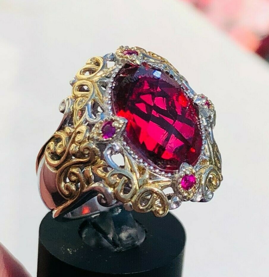 Gems en Vogue II Sterling & Gold Embraced Red Quartz … Gem
