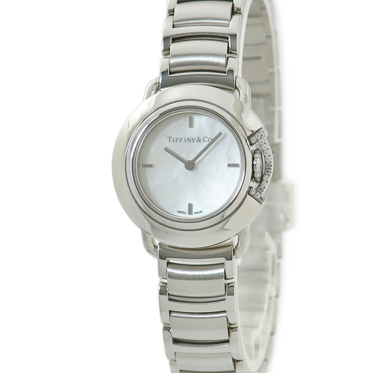 Tiffany Co. T Smile Limited Watch 69347290 Diamond Shell Limited Quartz