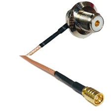 RG316 UHF Female Angle Bulkhead to SMB FEMALE RF Cable Rapid-SHIP LOT