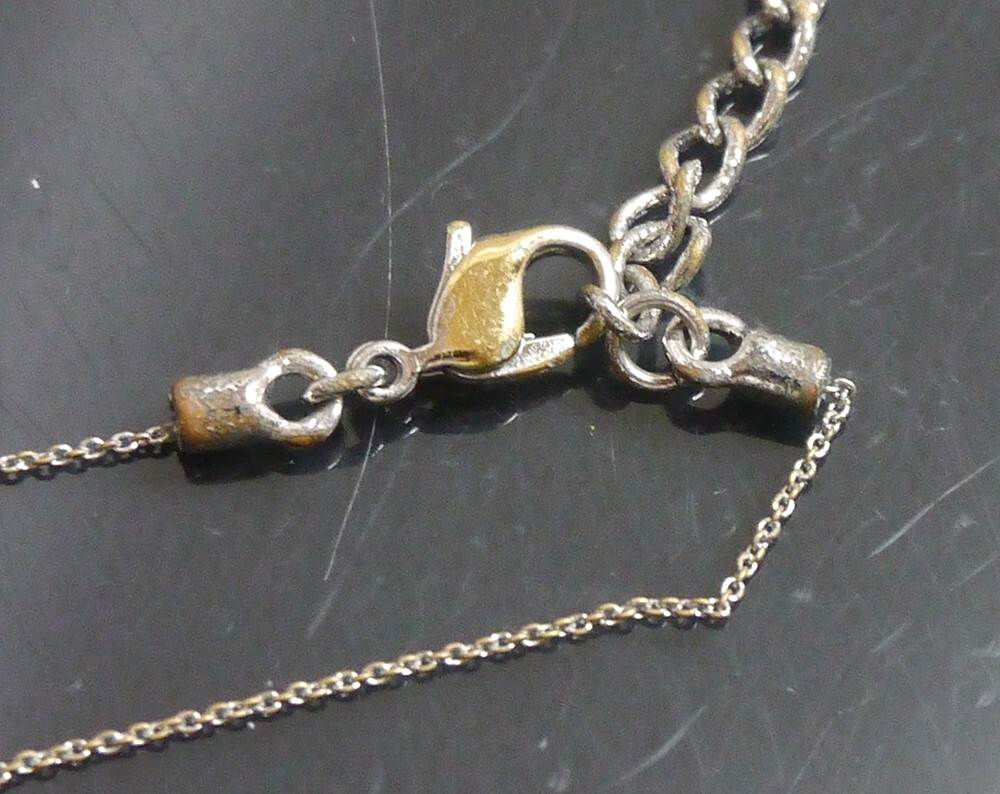 Dior ネックレス Authentic Christian Dior Necklace logo Vintage Metallic