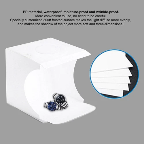 24" LED Photo Studio Light Box Portable Folding Photography Shooting Tent Kit - Bild 79 von 84