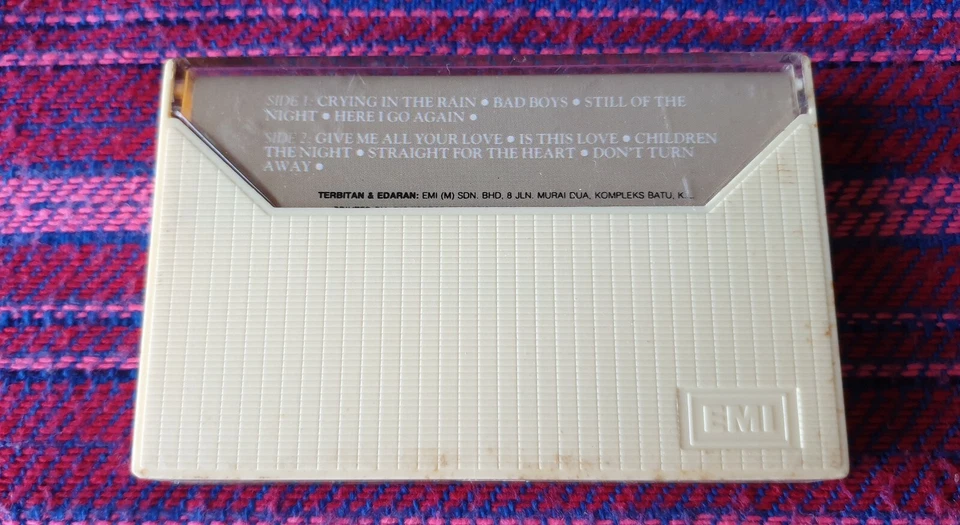 WhiteSnake ~ 1987 ( Malaysia Press ) Cassette  - Image 2 of 4