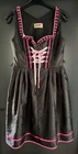 Ladies' traditional dirndl sleeveless black, pink approx. size 42 by Stockerpoint