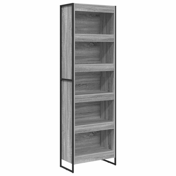 BüCherregal Holzwerkstoff Graues Sonoma 60 X 30 X 189,5 Cm Standregal-image