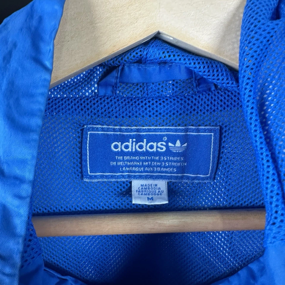 Chaqueta de Pista Adidas Firebird De Colección Para Hombre M Azul Cremallera Top Original Trifolio Oasis Foto 3 de 4