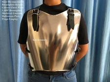 Medieval Knight Steel Re-enactment Breastplate Cuirass Chest Plate LARP Armor