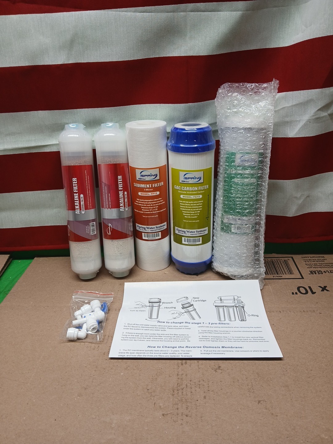 Set 5 Piece: Sediment, Gac, Cto, 2 Alkaline Filters