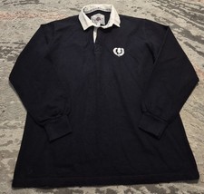 Scotland Cotton Oxford Rugby Shirt Size M Long Sleeve