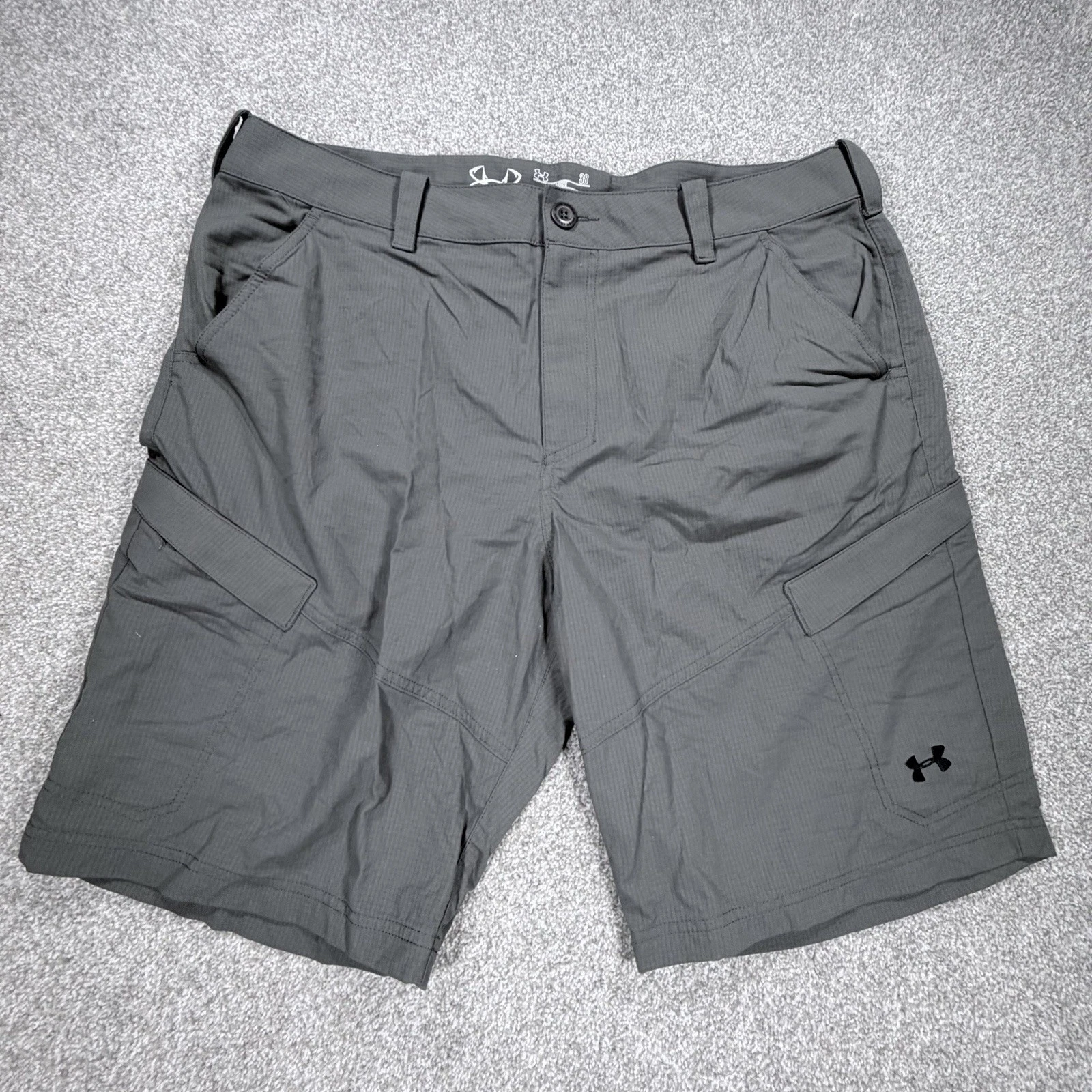 UNDER ARMOUR Men's UA Fish Hunter Cargo Performance Fishing Shorts Gray Size 38
Opens in a new windo
