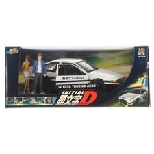 1/18 INITIAL D Sprinter Trueno AE86 (White x Black) with 2 Figures Initial D