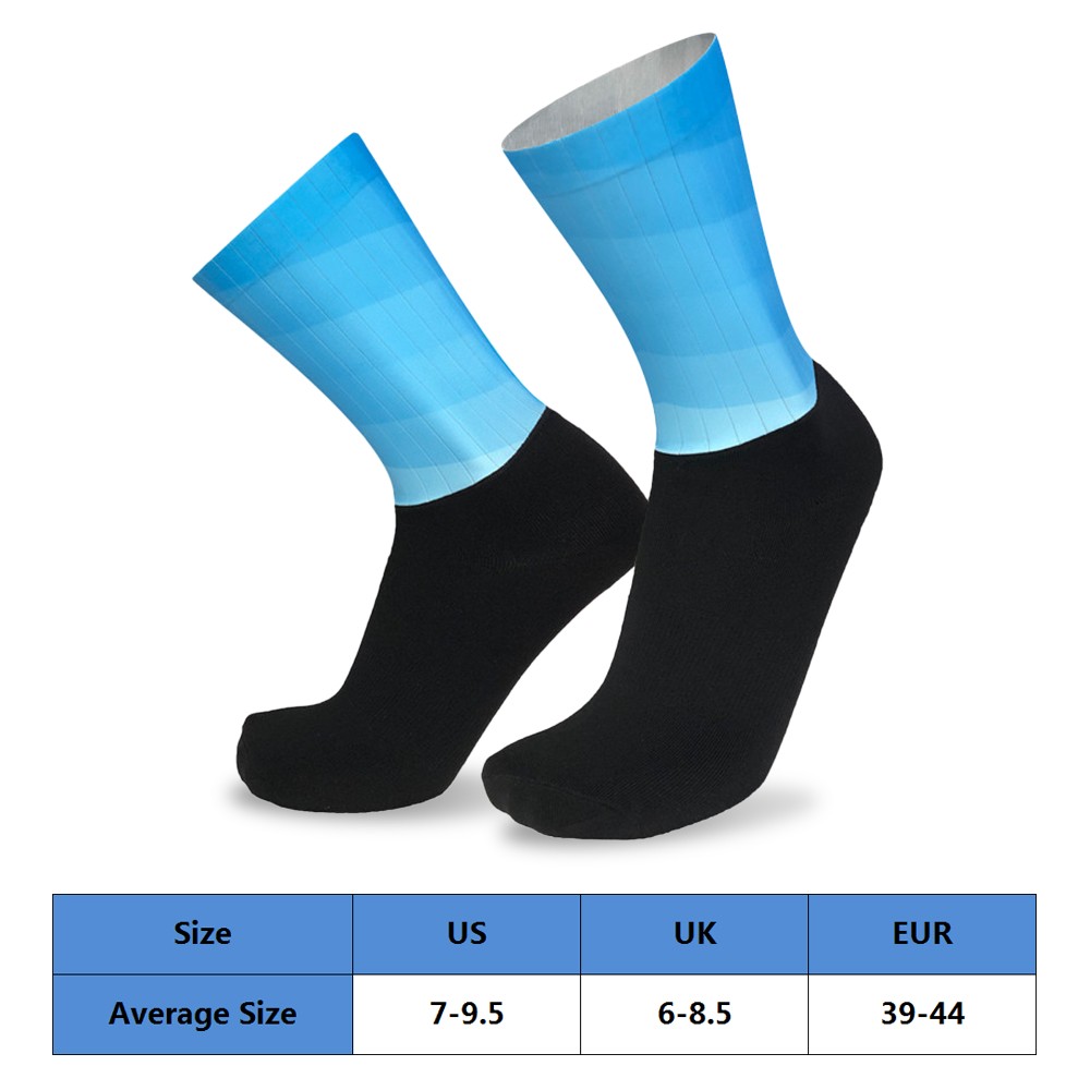 Men Women Gradient Color Socks Silicone Antiskidding Breathable Short ...