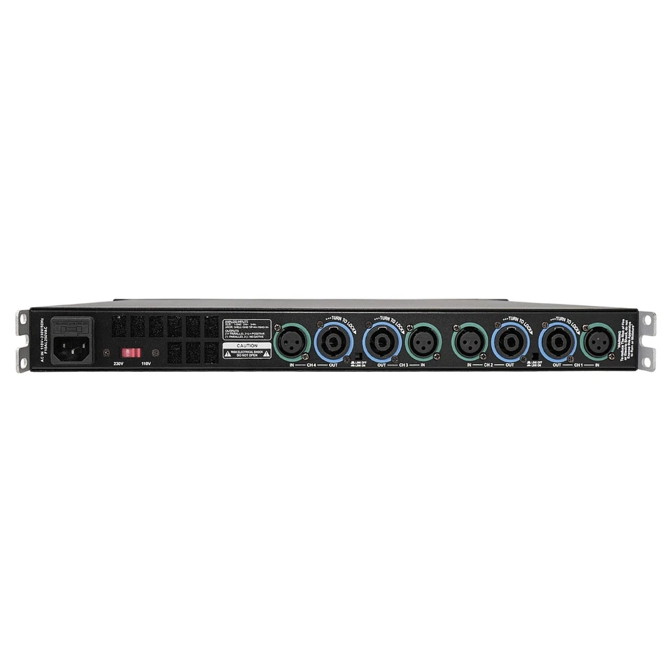 Sound Town 1U Class-D 4-Channel PA/DJ Amplifier, 4 x 1150W