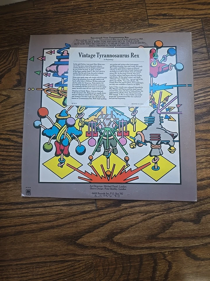 T. Rex- Tyrannosaurus Rex- "A Beginning" Double LP 1972 SP-3514 SWBB-94846 - Image 3 of 4
