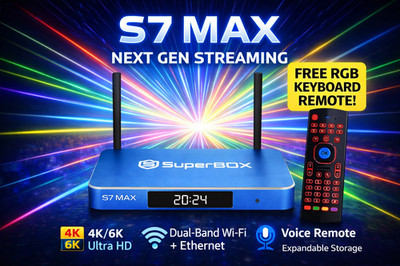 SuperBox S7 MAX 4K/6K Streaming Box WiFi6 Voice Remote + Free RGB Remote S6