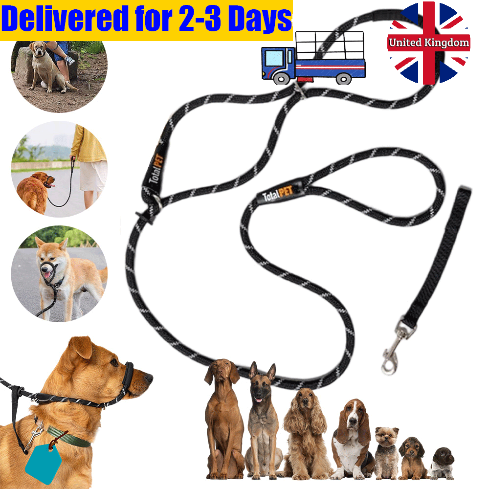 Dog Lead With Padded Nose Loop-Anti Pull Dog Lead Stop Dog's Pulling
