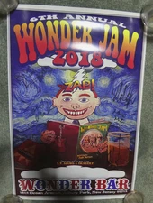 SIGNED WONDER BAR 2018 Asbury Park NJ POSTER Wonder jam Sandy Mack MIke Miz etc.