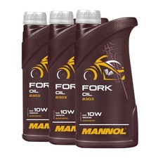 MANNOL Fork Oil SAE 10W Gabelöl, 3x1 Liter