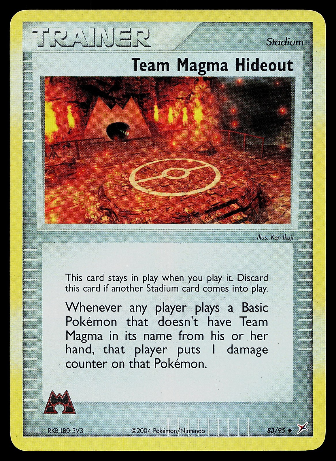 Pokemon Card - Team Magma Hideout Team Magma vs Aqua 83/95 Reverse Holo