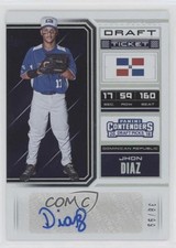 2018 Panini Contenders Draft Picks International Ticket 38/99 Jhon Diaz Auto 0q3