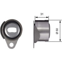 Gates T41157 Spannrolle Zahnriemen FüR Renault Volvo Opel Mitsubishi Dacia 19 9