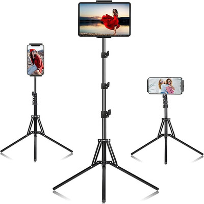 Ipad Stativ Ständer - Höhenverstellbar & 360° drehbare Halterung für Ipad Pro, iPhone