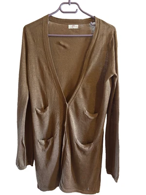 DES PETITS HAUTS gilet veste en lin taille 1 ou 36 - Photo 1/4