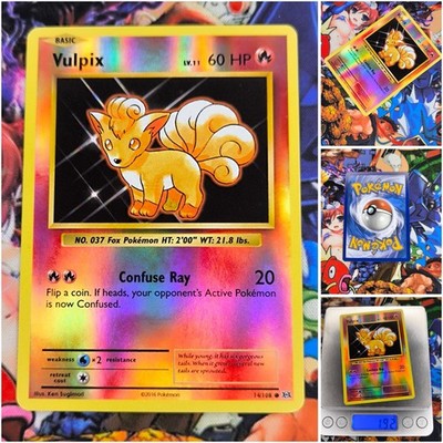 Pokemon Vulpix   Nm Reverse Holo Evolution 2016 Og Card Pokémon 