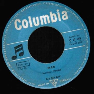 Trio San José - Eso Es El Amor 7'' Single Mono Vinyl Latin 3340