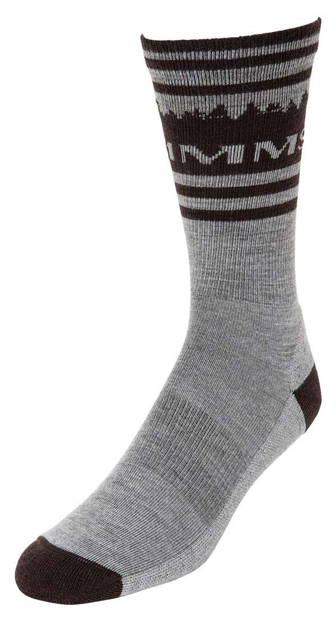 Simms Merino Wool Daily Fishing Socks - Size Medium Color Treeline Mahogany 4190₽
