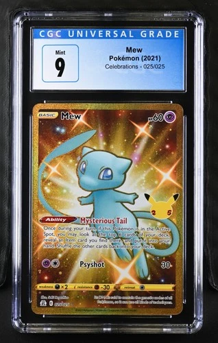 Pokémon 2021 Mew UR-Holo Celebrations #025 CGC 9