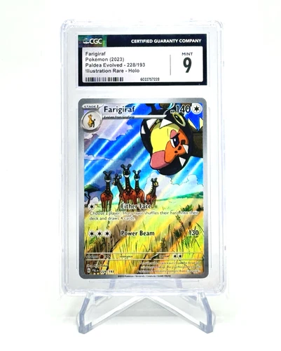 Farigiraf 228/193 CGC 9 Paldea Evolved Illustration Rare Holo Pokemon Card