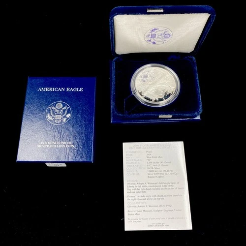 2004-W American Silver Eagle Proof — photo from another recent sale