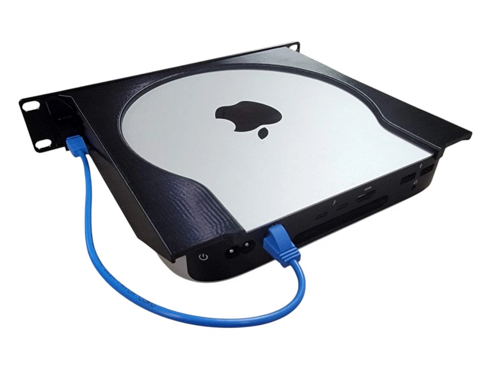 Montaje en rack de 10 pulgadas para Apple Mac Mini M2 M1 2011-2023 Foto 3 de 4