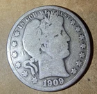 1909 S Barber Half Dollar Y118