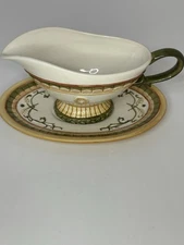 Gravy Boat Server Amscan Inc China Made In New York Vintage Collectible USA