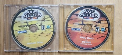 Axis & Allies: Collector's Edition Discs Only w/ Strategy guide *TESTED NO KEY*