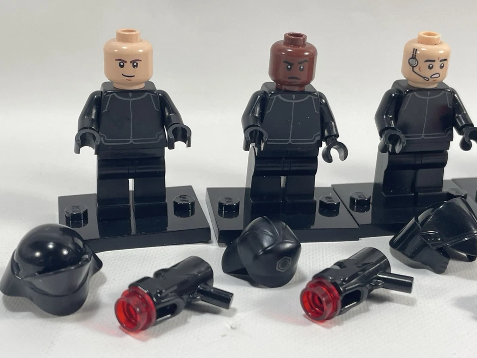 Lego Star Wars Mini Figure Lot Of 6 First Order Imperial Officer w/ Blasters - Image 4 of 4