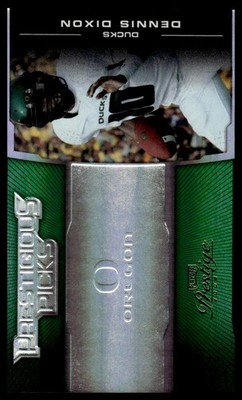 2008 Playoff Prestige #PPI-35 Dennis Dixon Prestigious Picks Green #/100