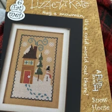 lizzie kate cross stitch patterns 6 Fat Men Flip It Snow House Fun