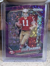 Panini 2025 Prizm Steve Spurrier 49ers Purple Disco Prizm #157 20/75