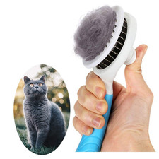 Self Cleaning Cat Dog Slicker Brush Upgraded Deshedding Grooming Tool Pets