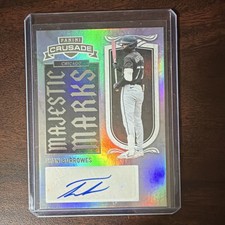 Panini 2025 Crusade Majestic Marks Autograph Ryan Burrowes #29 Chicago White Sox