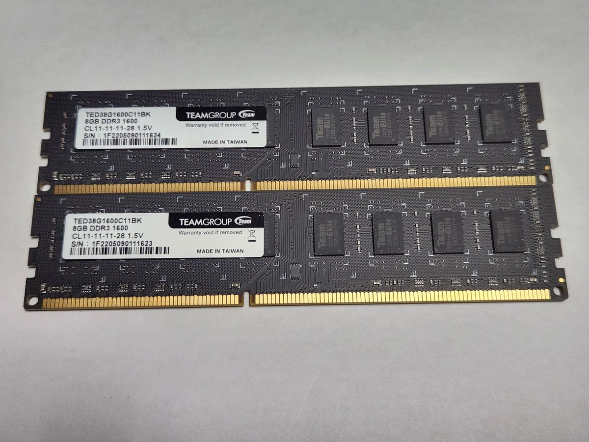 Team Group PC3-12800 (DDR3-1600) 8 GB Computer Memory (RAM) for