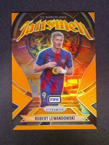 2025-26 Panini Prizm FIFA Robert Lewandowski #16 Talismen Orange /25